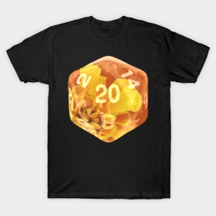 Nat20 Bright Orange Flower T-Shirt